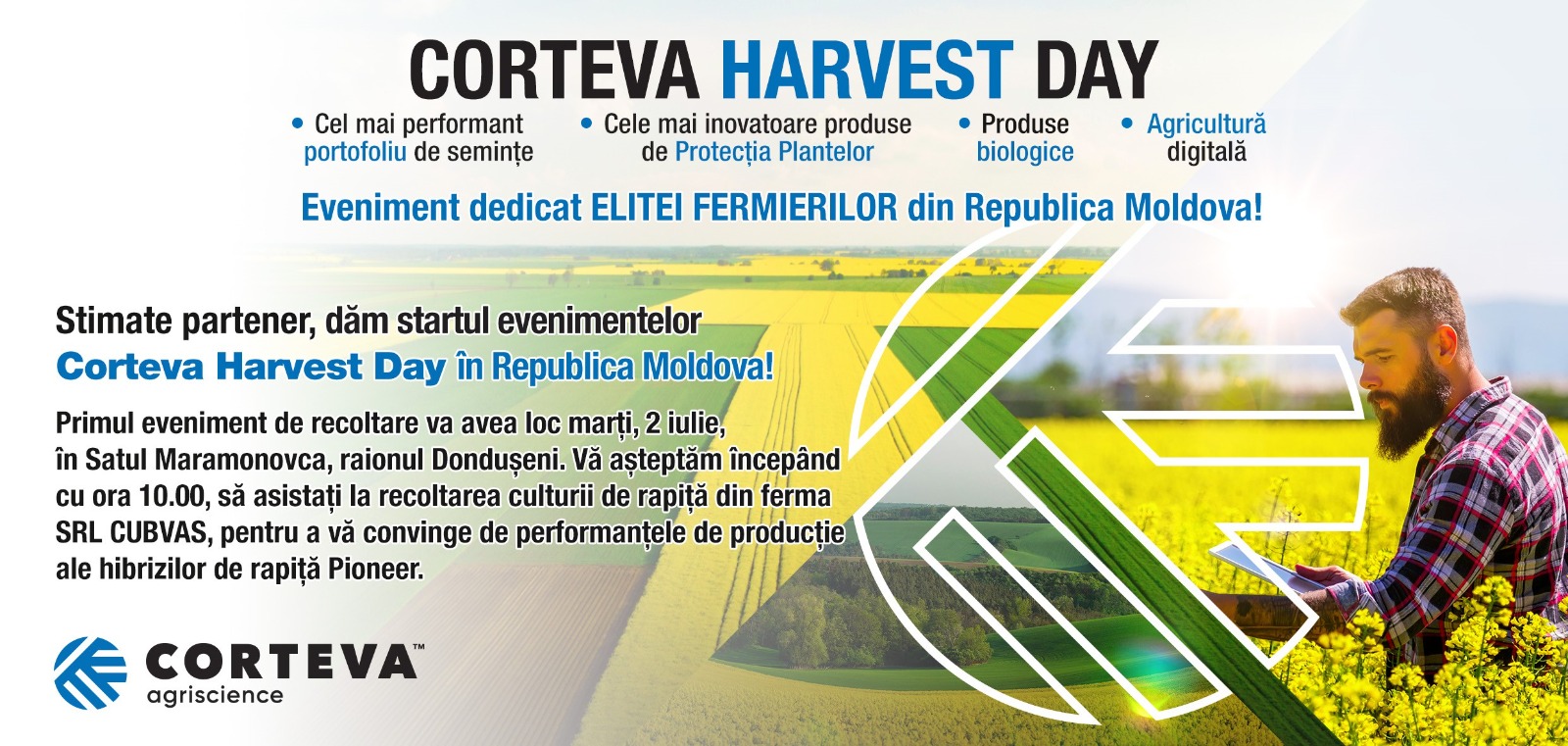 Corteva Harvest Day Eveniment De Elit Pentru Fermierii Din R Mo